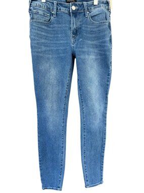 True Religion Jennie Curvy Women's 27 Mid-Rise Super Skinny Jeans Back Pocket